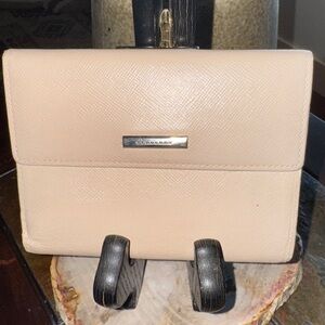 Burberry Cream Textured Wallet